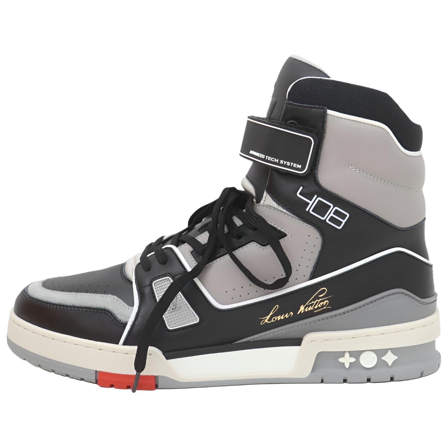 Louis Vuitton Trainer High Top Grey Black — фото 10