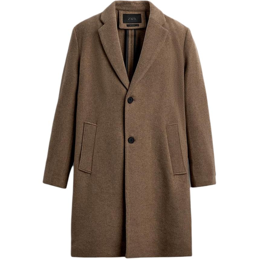 ZARA Slim Fit Straight Coat