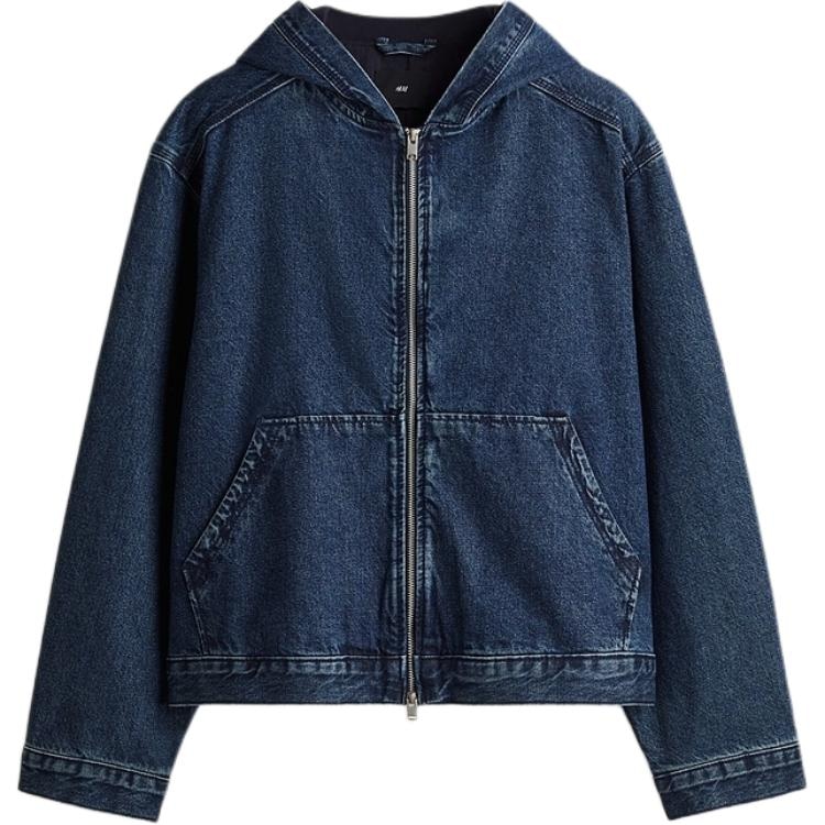 H&M Relaxed Hoodie Denim Jacket