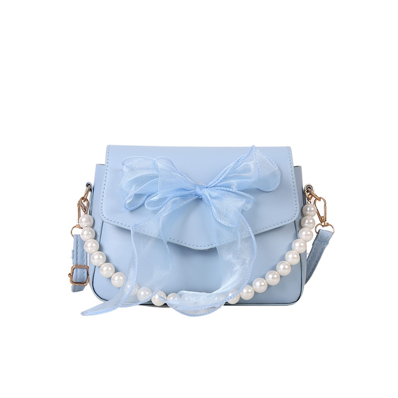 Wiersaam Bow Pearl Chain Bag — фото 6