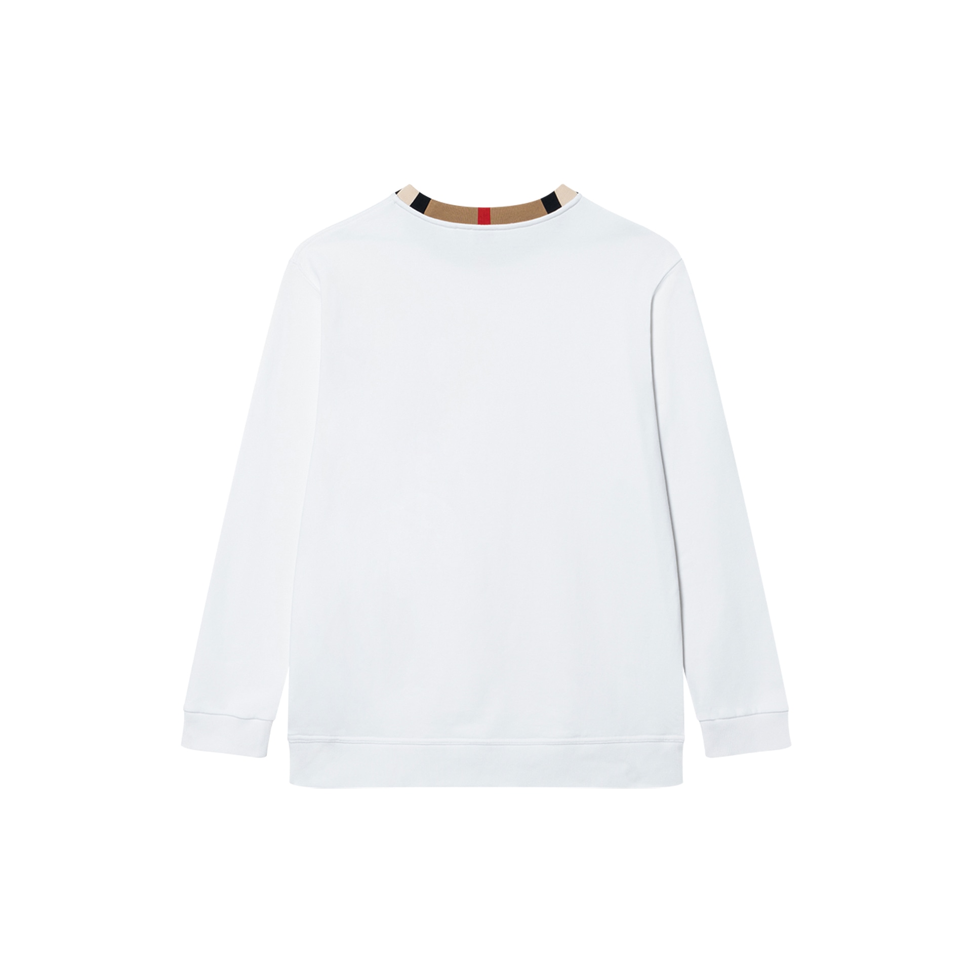 Burberry Logo Print Crewneck Sweatshirt White — фото 1