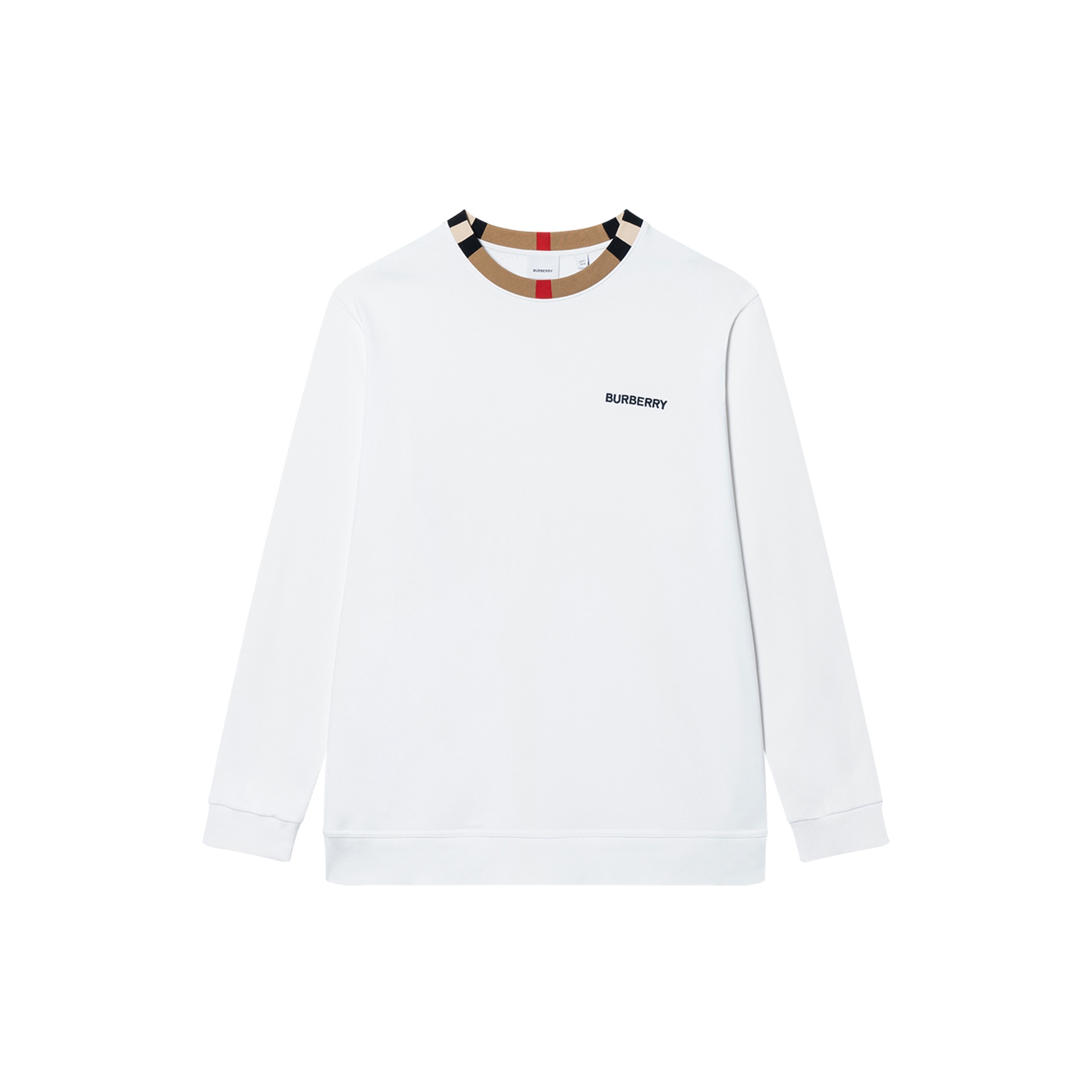 Худи Burberry Logo Print Crewneck Sweatshirt White