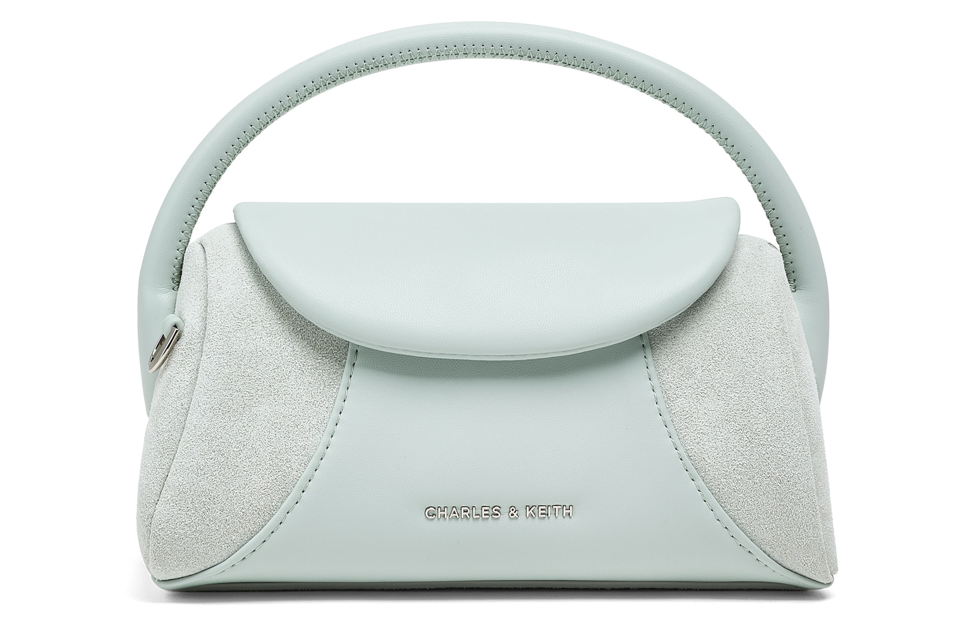 Charles&Keith Patchwork Suede Crossbody Bag Small — фото 3