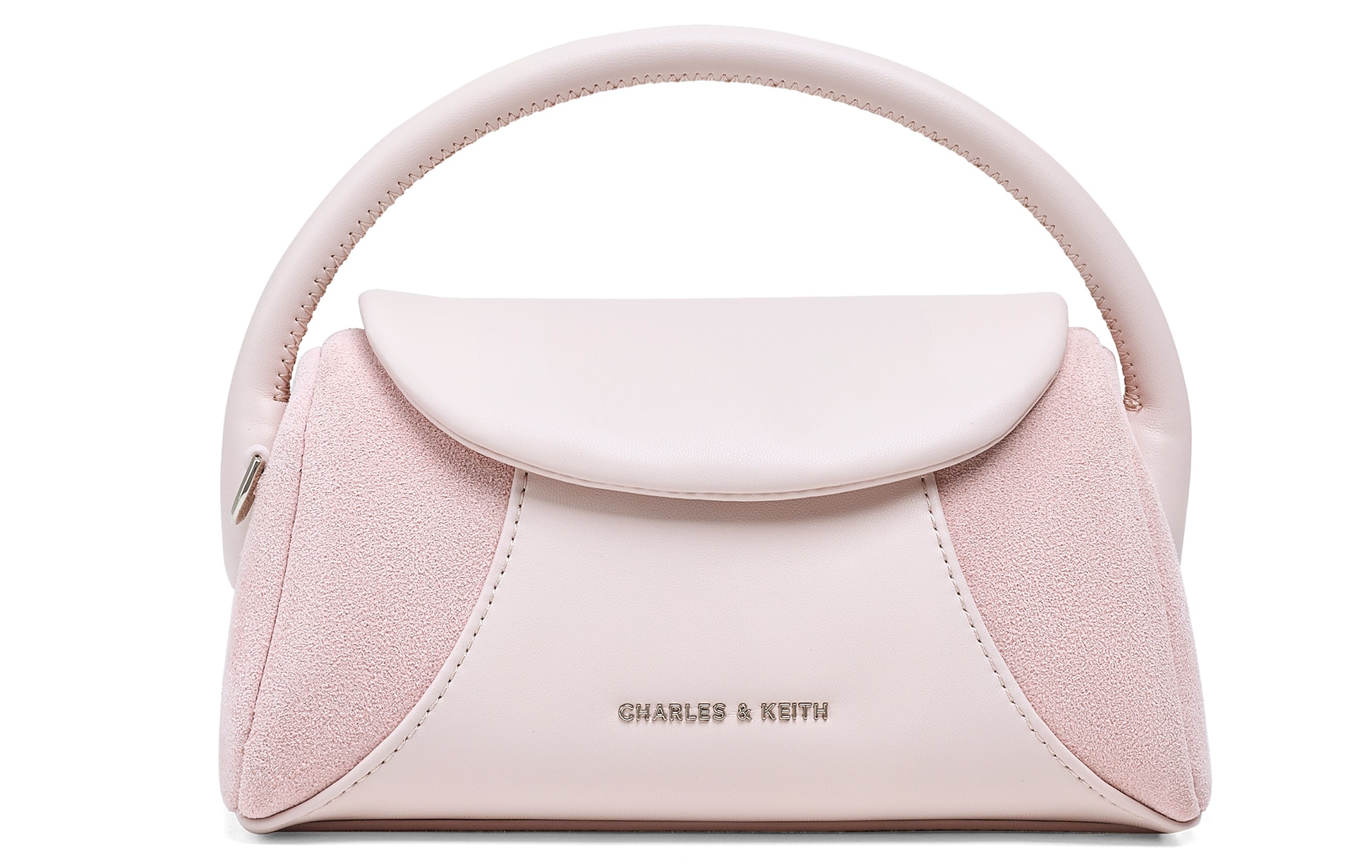 Charles&Keith Patchwork Suede Crossbody Bag Small — фото 6