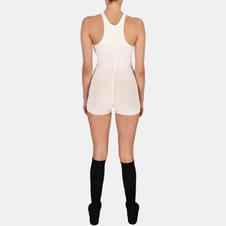 YEEZY Letter Print Sleeveless Bodysuit Ivory — фото 2