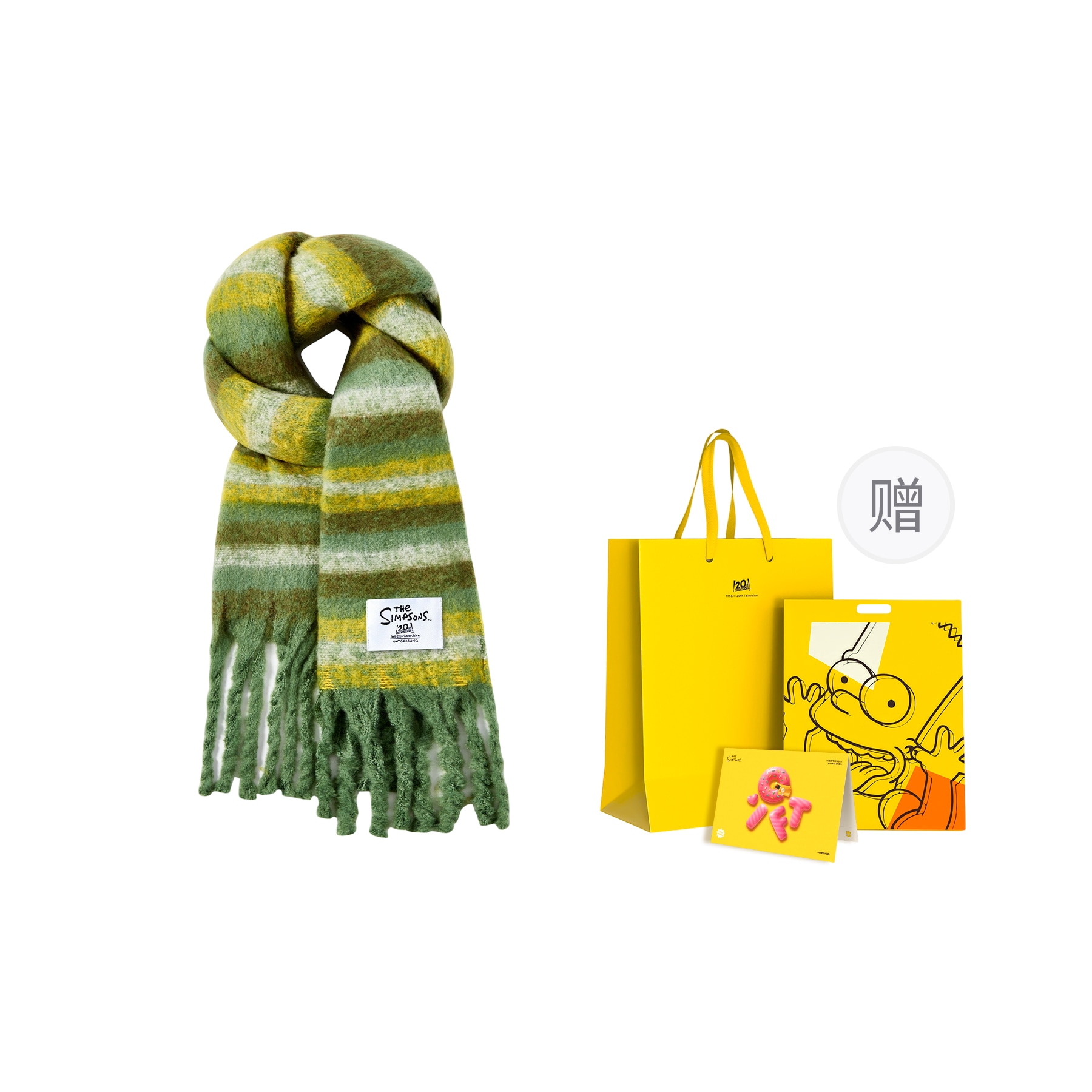 The Simpsons Plaid Gradient Scarf — фото 9