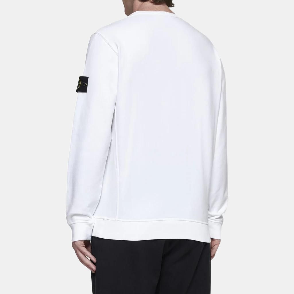 Stone Island Logo Crewneck Sweatshirt White — фото 4