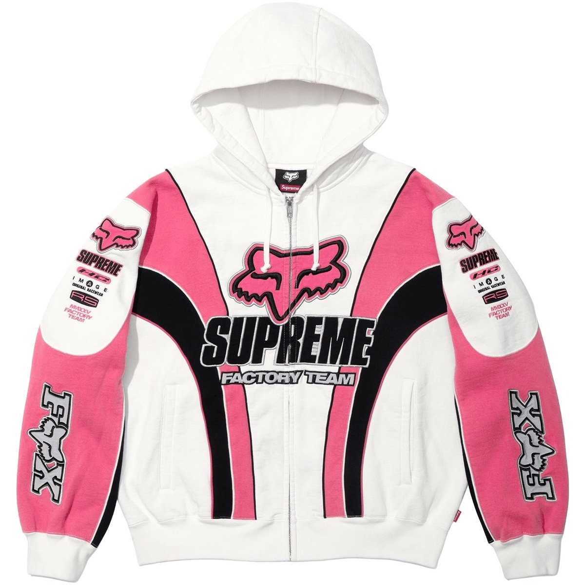 Худи Supreme x Fox Racing FW25 Week 9 Zip Up Hoodie