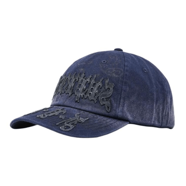 Supreme Navy Leather Cap — фото 3