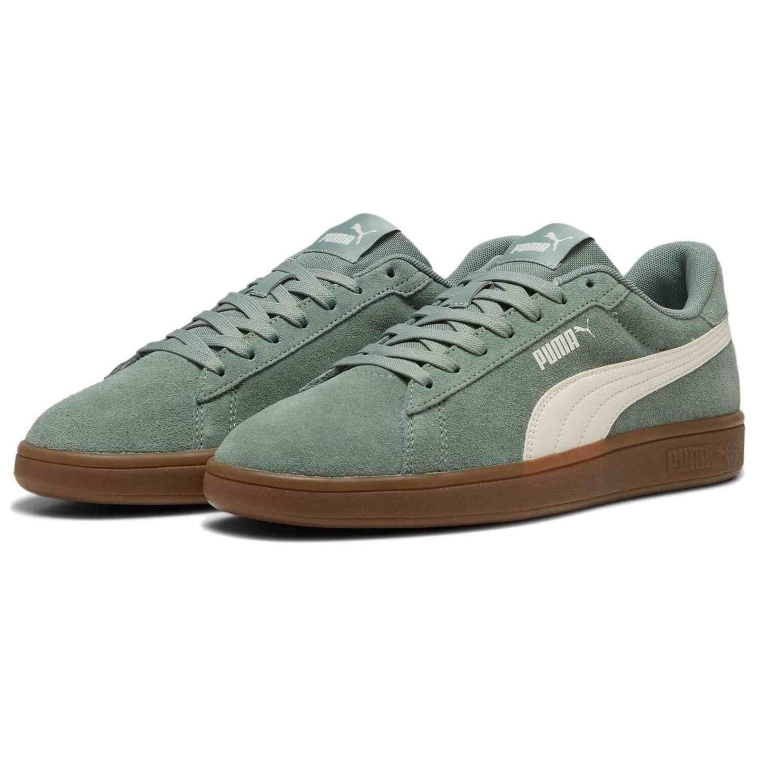 Puma Smash 3.0 Green White Brown — фото 1