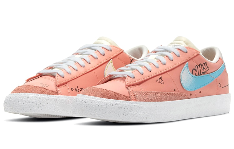 Nike Blazer Low '77 Swoosh Pink — фото 2