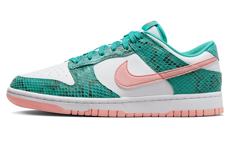 Кроссовки Nike Dunk Low "Snakeskin" White Green