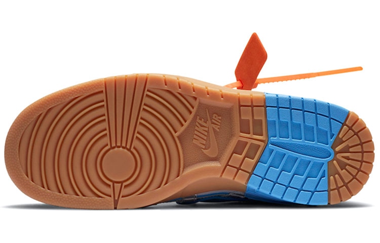 Nike OFF-WHITE x Nike Rubber Dunk Air University Blue — фото 5