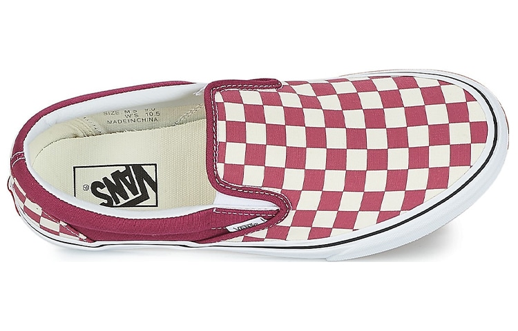 Vans Slip-On Checkerboard White Purple — фото 4