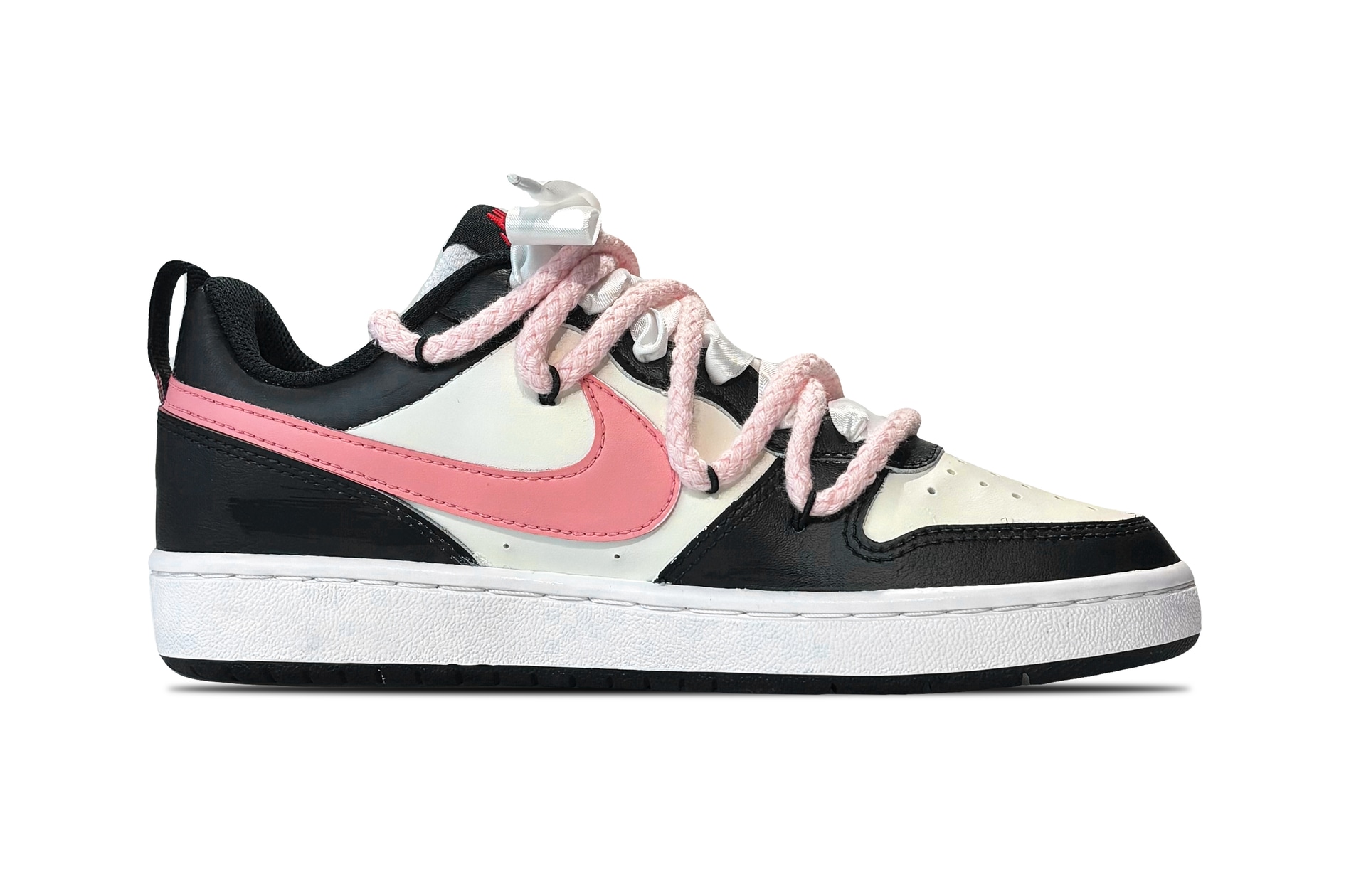 Nike Court Borough Low 2 Black Pink — фото 1
