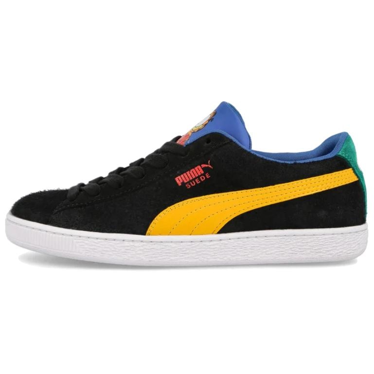 Кроссовки Puma Suede Black Blue Yellow