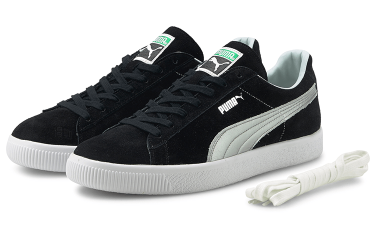 Puma Suede Black Silver — фото 2