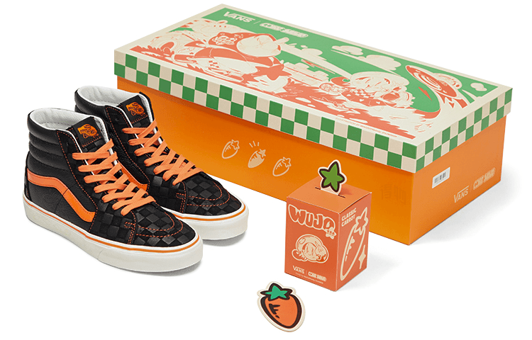 Vans Miro&Wujo x Vans SK8 High Black Orange — фото 5