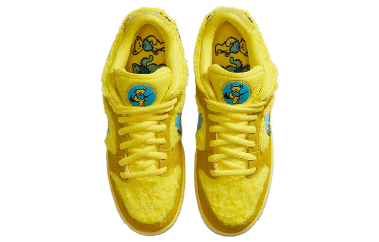 Nike Grateful Dead x Nike Dunk SB Pro "Opti Yellow" — фото 3