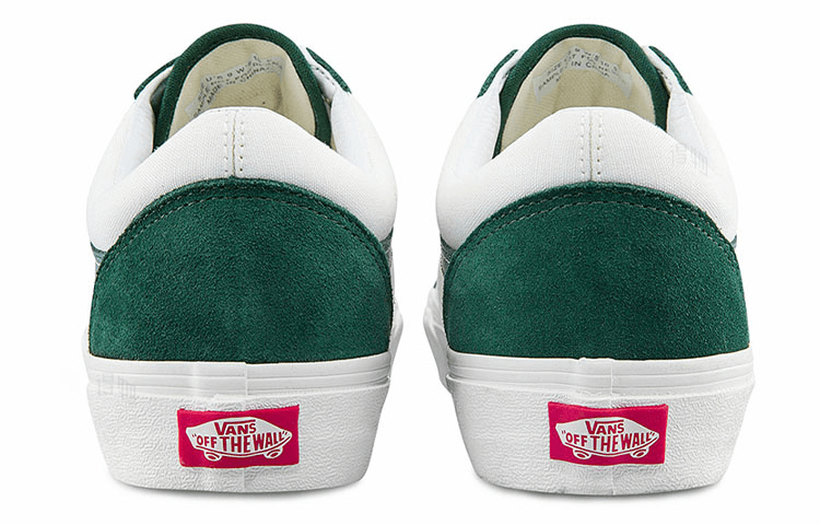 Vans Old Skool White Green — фото 4