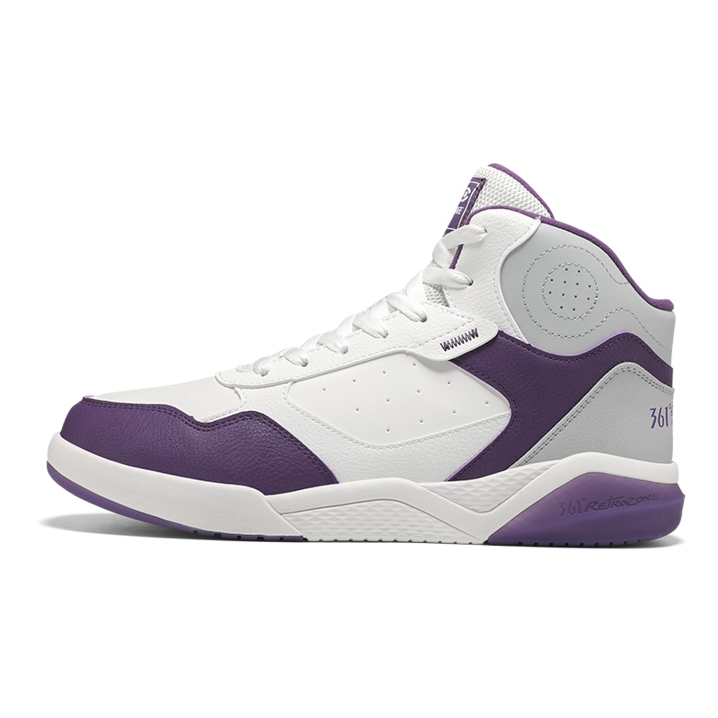Кроссовки 361° Winter High-Top Sneakers White Purple