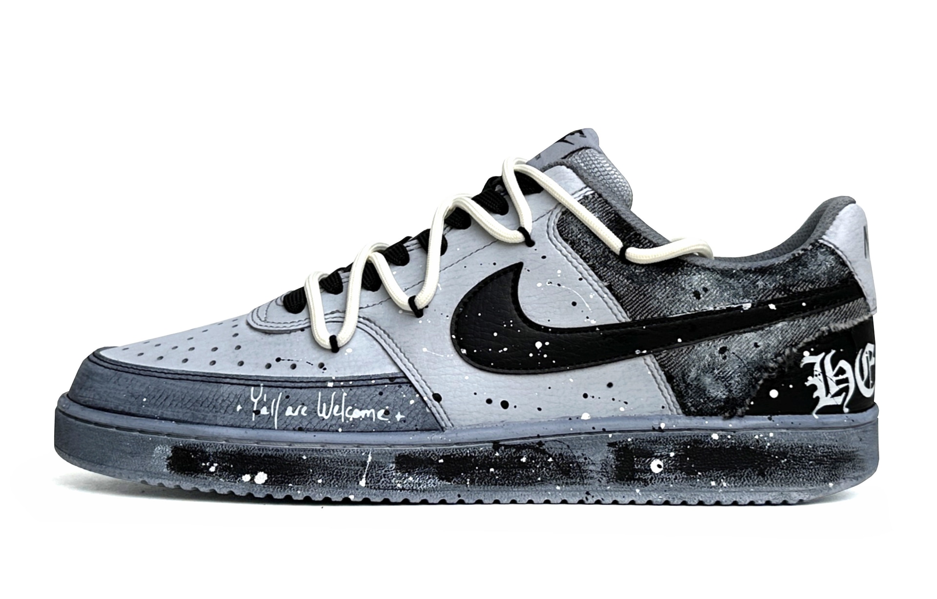 Кроссовки Nike Court Vision 1 Low Black Grey