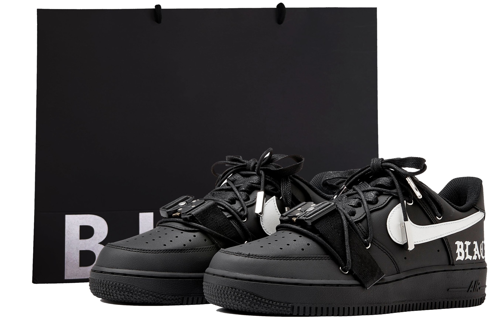 Кроссовки Nike Air Force 1 '07 Black Silver