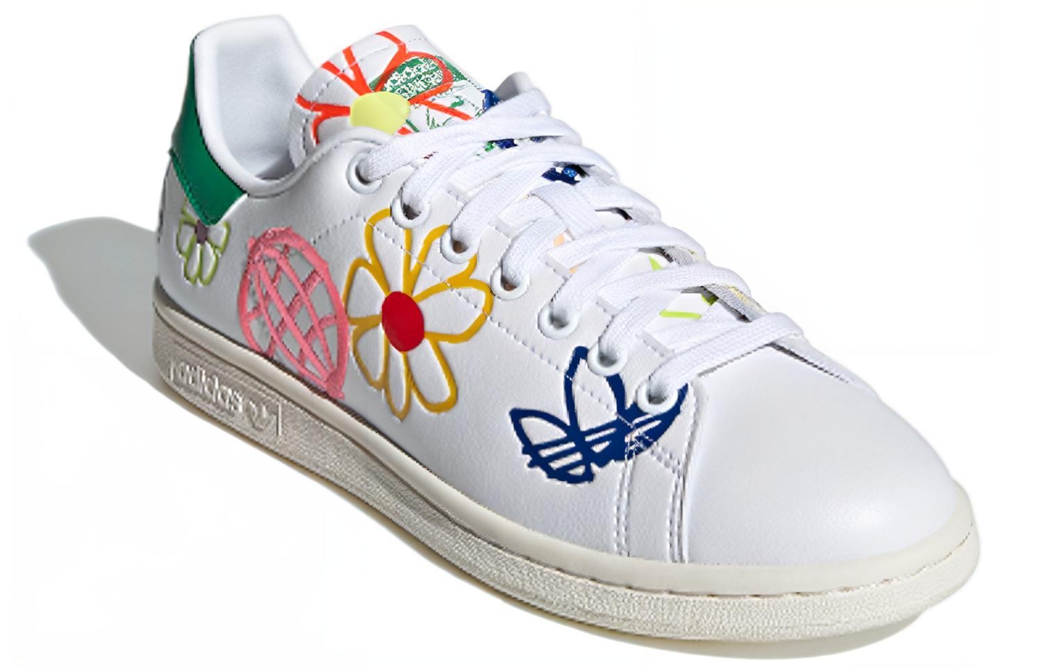 adidas originals Stan Smith White Green Red — фото 2