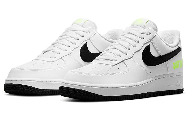 Nike Air Force 1 Mid "Just Do It" White Black Green — фото 2