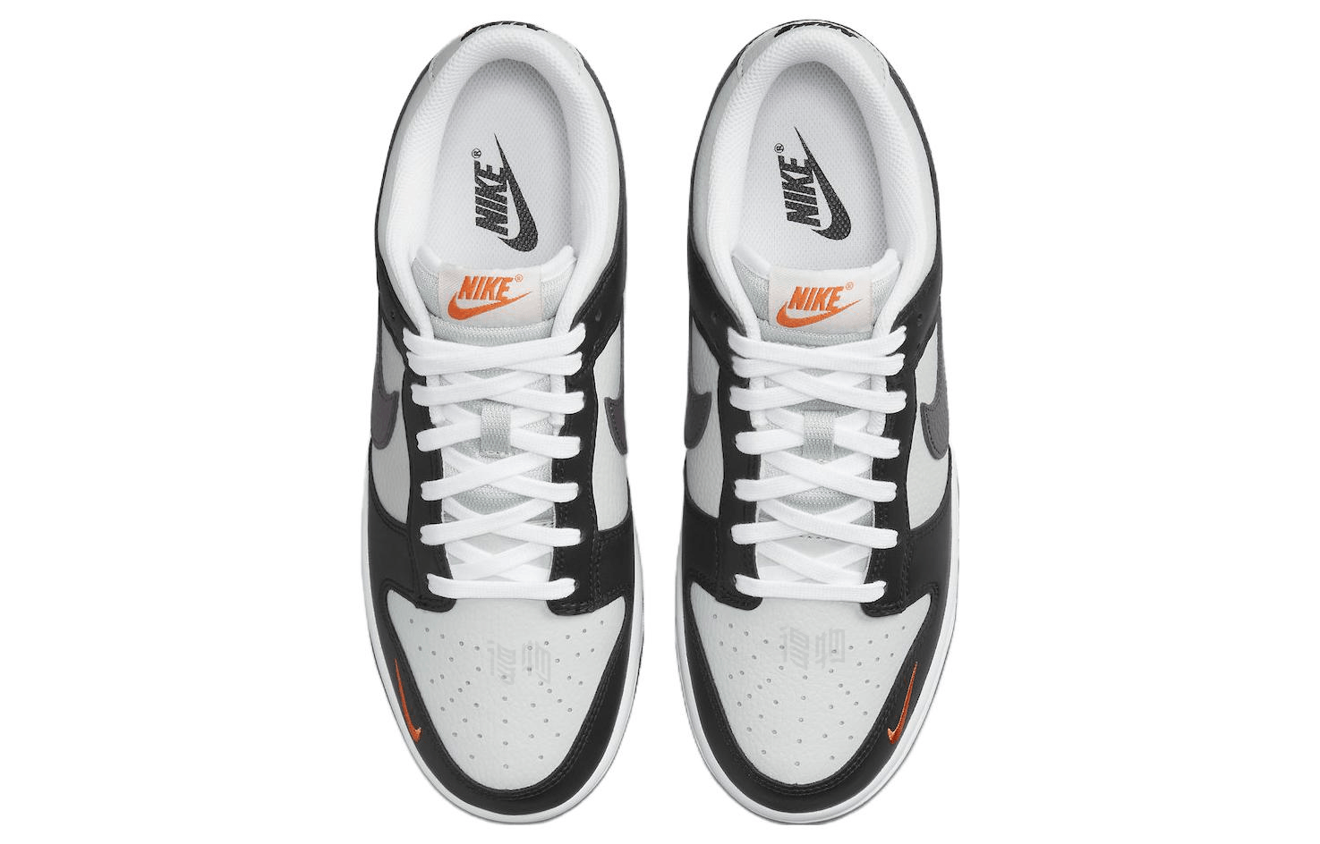 Nike Dunk Low Black Grey Orange — фото 3