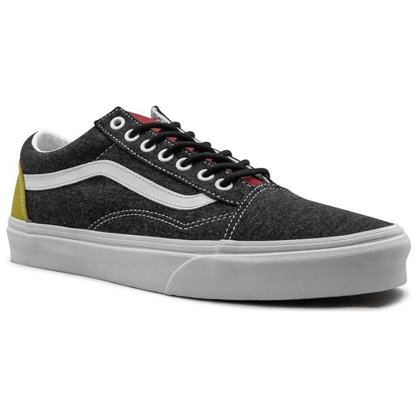 Vans Old Skool Black Grey Yellow — фото 1