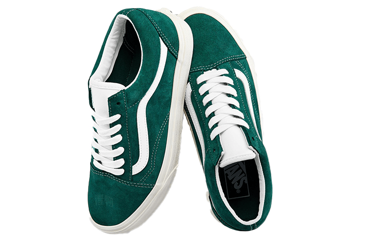 Vans Old Skool Green White — фото 1