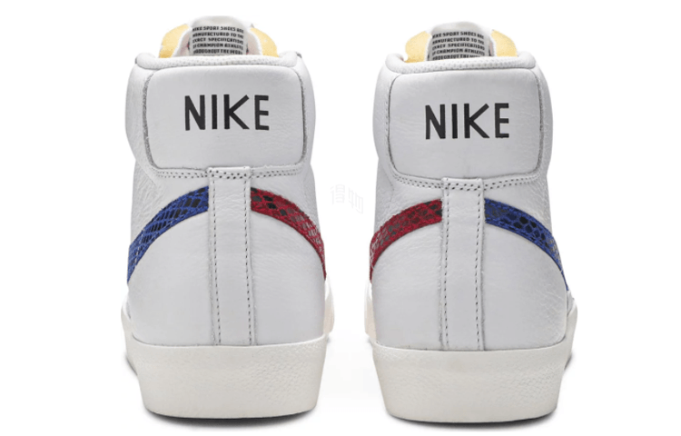 Nike Blazer Mid White Red Blue Snake — фото 3