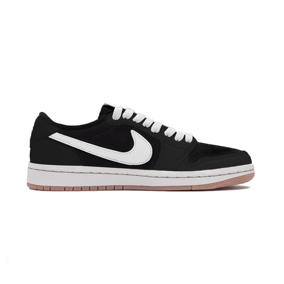 Jordan Travis Scott x Air Jordan 1 Low Retro Black White — фото 1