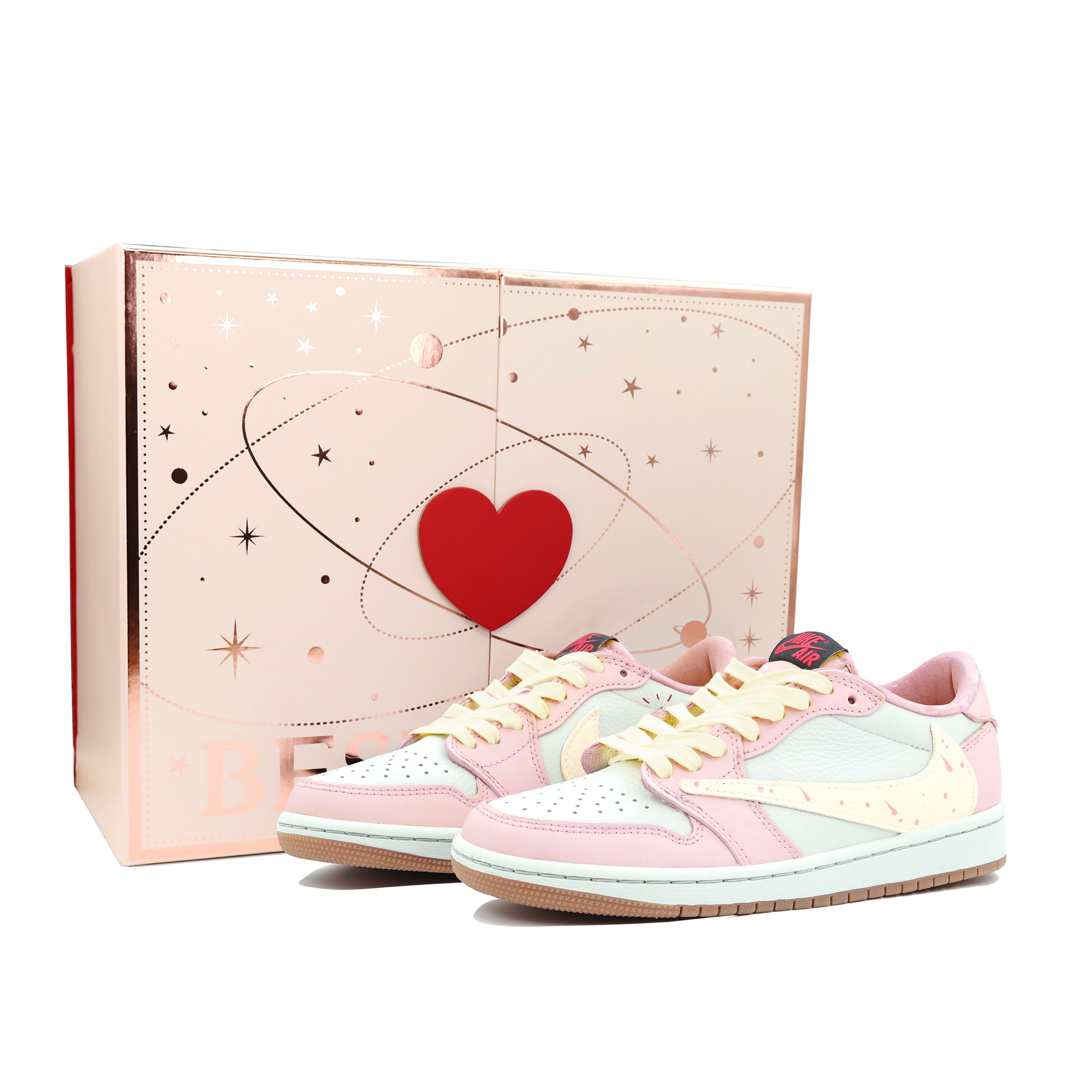 Jordan Travis Scott x Air Jordan 1 Low "Reverse Swoosh Pink"