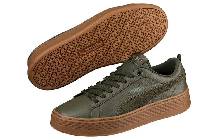 Puma Smash Platform Olive — фото 2