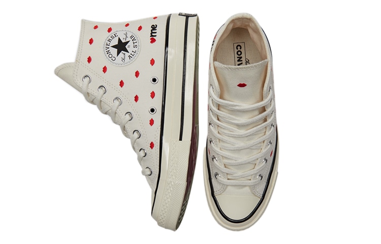 Converse 1970s Chuck Taylor All Star Valentine's Day High Top White Red — фото 4