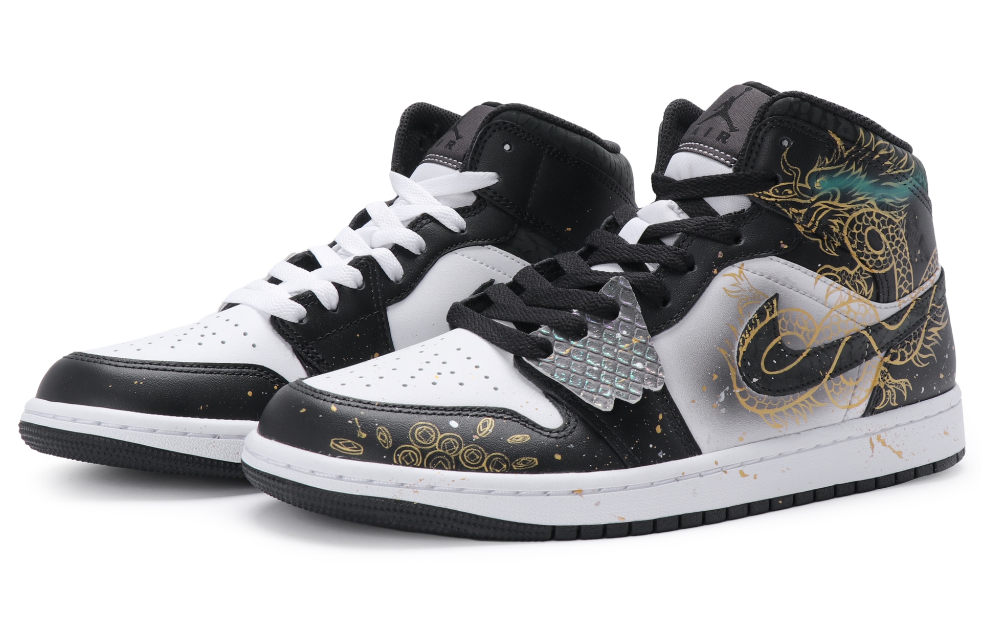 Jordan Air Jordan 1 CNY Black Gold White — фото 2