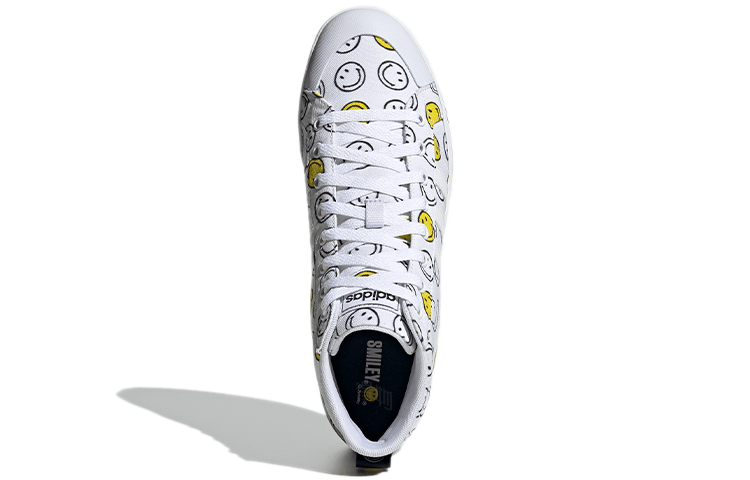 Adidas SMILEY x adidas neo Bravada White Yellow Black — фото 4