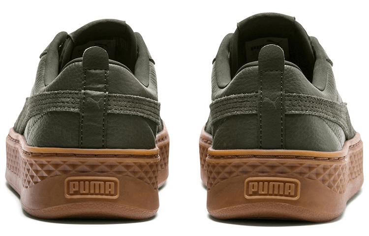 Puma Smash Platform Olive — фото 4