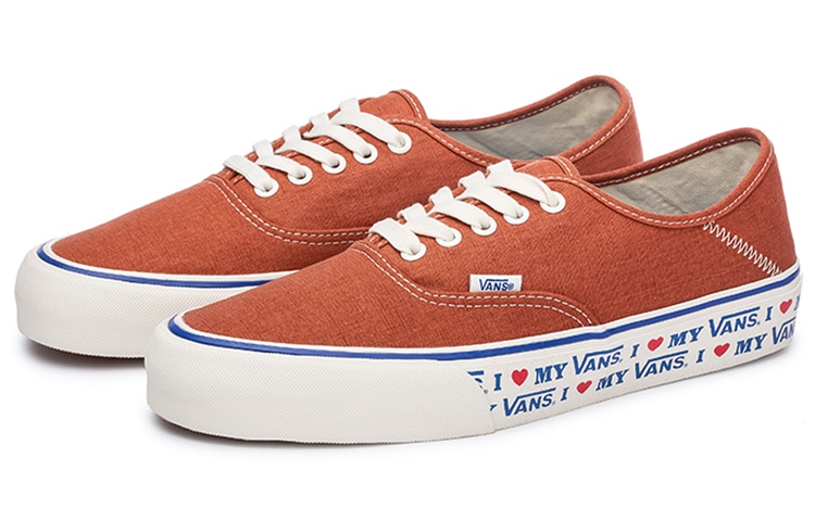 Vans Authentic "I Love My VANS" Orange — фото 1