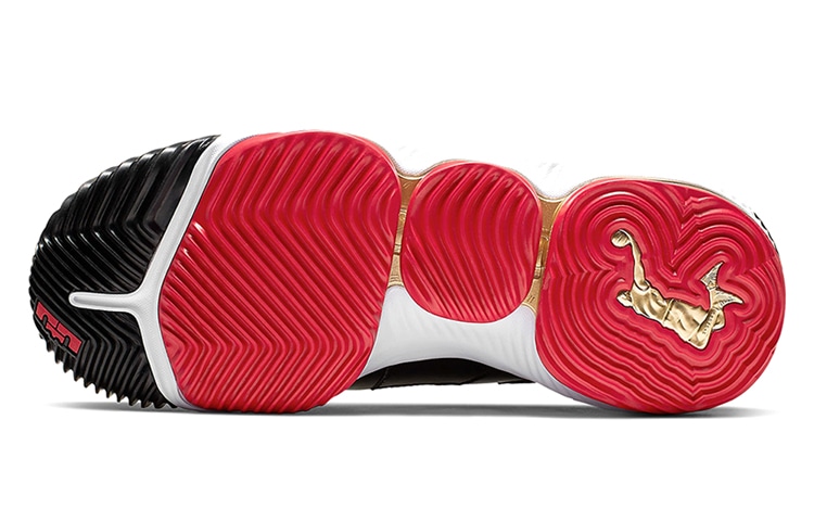 Nike Lebron 16 Low Black Gold — фото 5