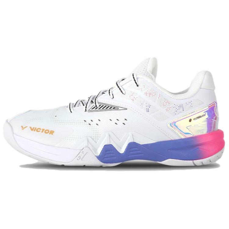 Victor All-Round Low-Cut Badminton Shoes Pearl White Purple