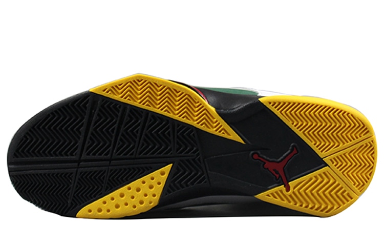 Jordan True Flight White Green Yellow — фото 4