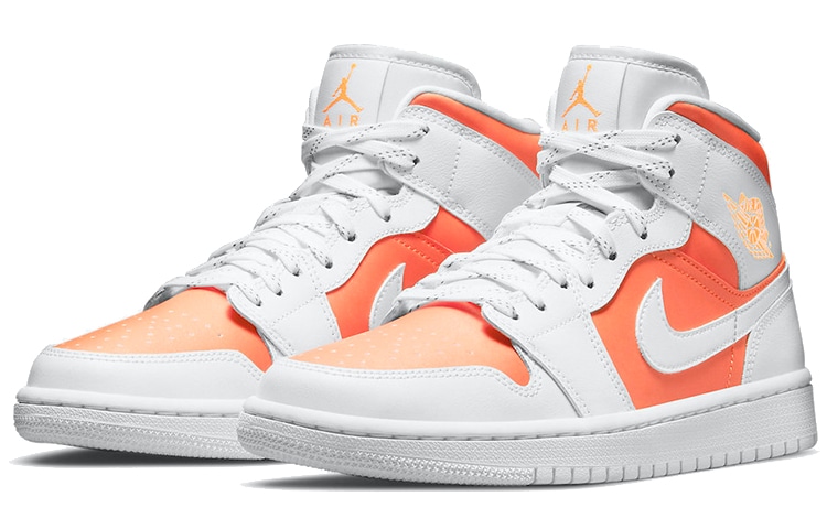 Jordan Air Jordan 1 Mid White Orange — фото 2