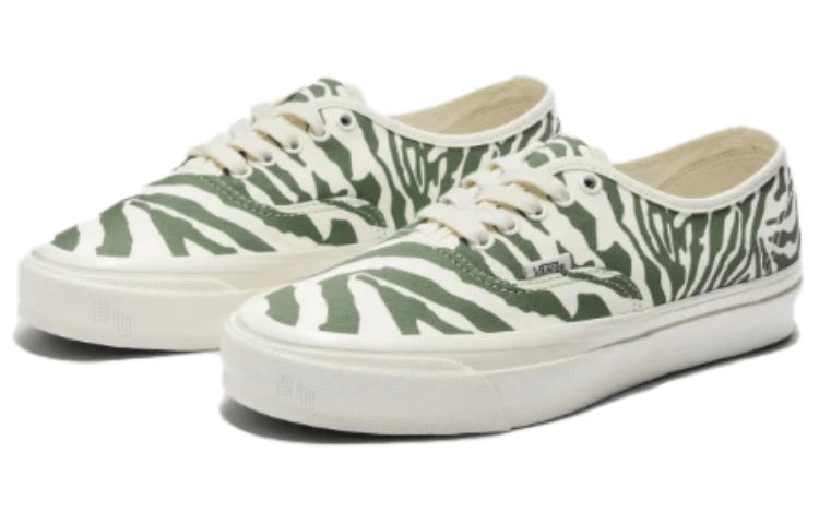 Vans Authentic Grey White Green — фото 1