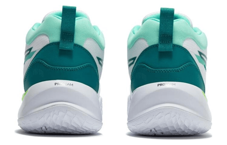 Puma Playmaker Pro Mid White Green — фото 3