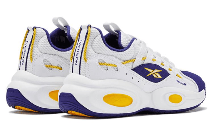 Reebok Solution Mid White Purple — фото 3