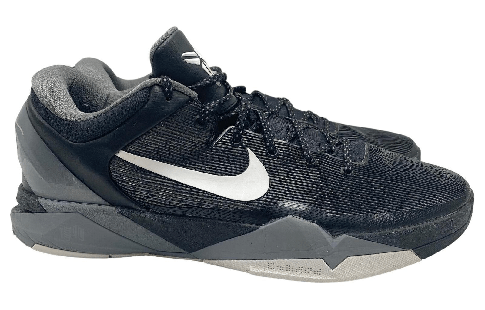Nike Zoom Kobe 7 Black White Wolf Grey — фото 1