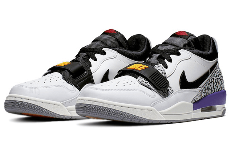 Jordan Legacy 312 Low White Yellow Purple — фото 2